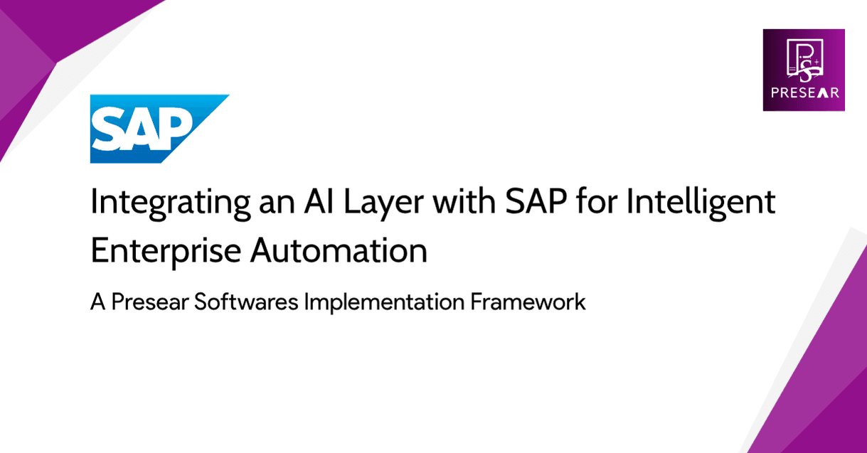 Intelligent SAP Integration: The AI Layer Framework by Presear Softwares
