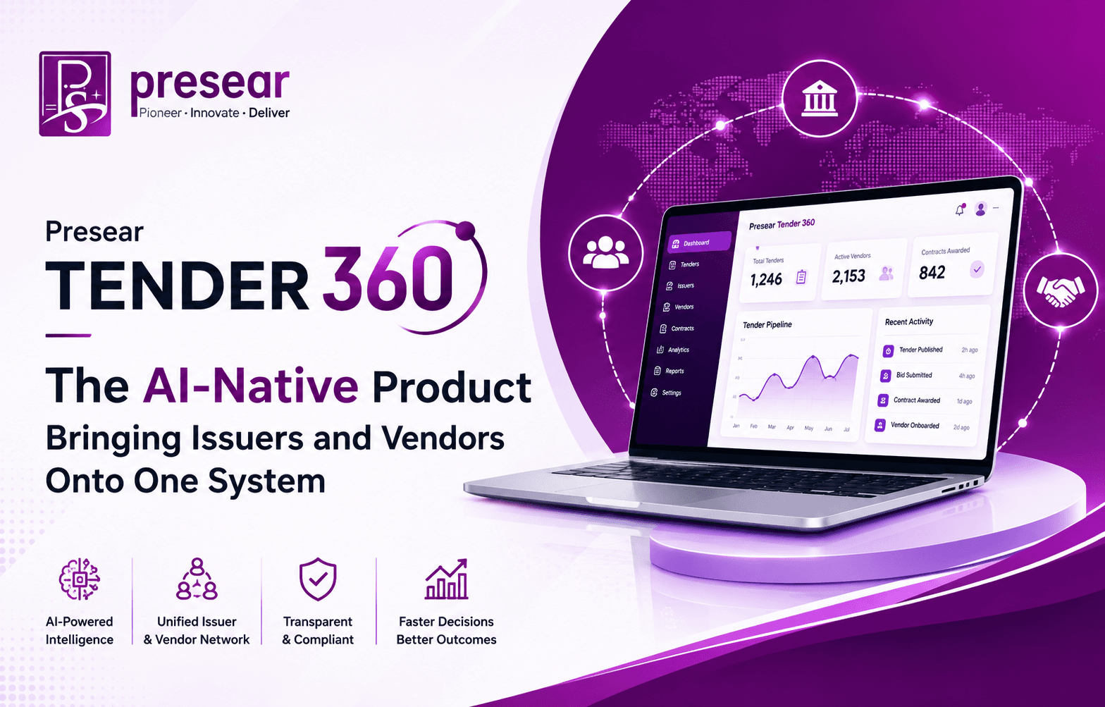 Presear Tender 360: The AI-Native Product Bringing Issuers and Vendors Onto One System